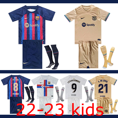 2022-2023 Barcelona Kids + Socks Thailand the best quality