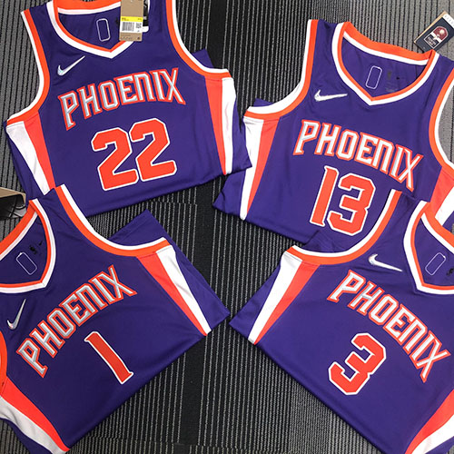 75th anniversary Phoenix Suns NBA basketball adult Hot press purple