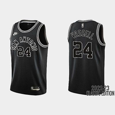 2023 San Antonio Spurs NBA basketball adult Hot press black