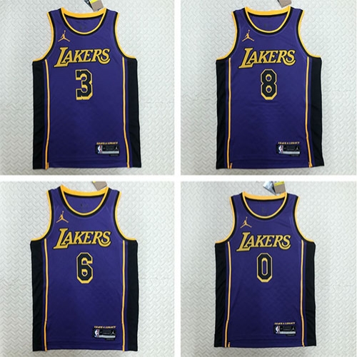 2023 Los Angeles Lakers NBA basketball adult Hot press purple 2