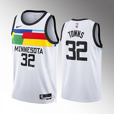 2023 Minnesota Timberwolves NBA basketball adult Hot press white