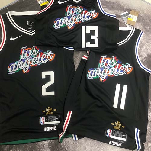 2023 Los Angeles Clippers NBA basketball adult Hot press black