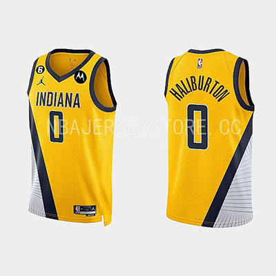 2023 Indiana Pacers NBA basketball adult Hot press yellow