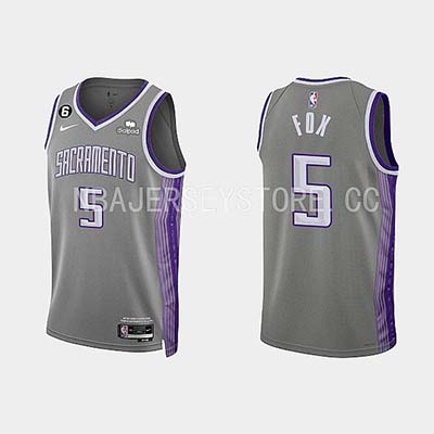 2023 Sacramento Kings NBA basketball adult Hot press grey