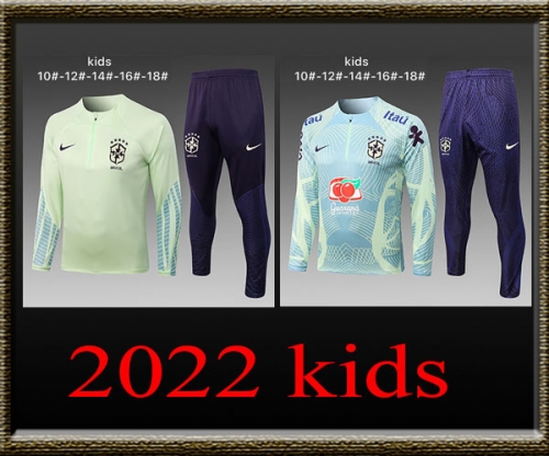 2022 Brazil World Cup Kids Training clothes