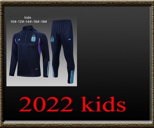 2022 Argentina World Cup Kids Training clothes