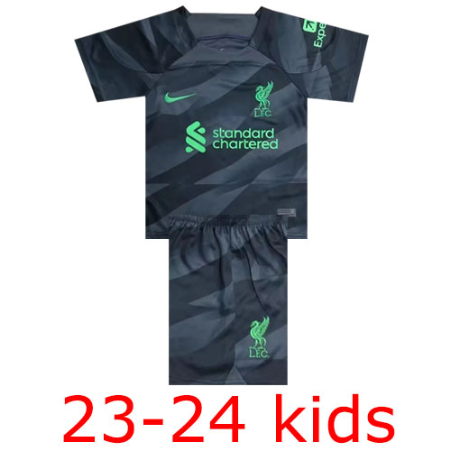 2023-2024 Liverpool goalkeeper Kids Thailand the best quality