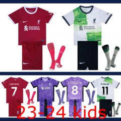 2023-2024 Liverpool Kids + Socks Thailand the best quality