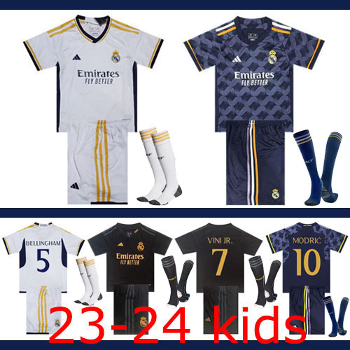 2023-2024 Real Madrid Kids + Socks Thailand the best quality