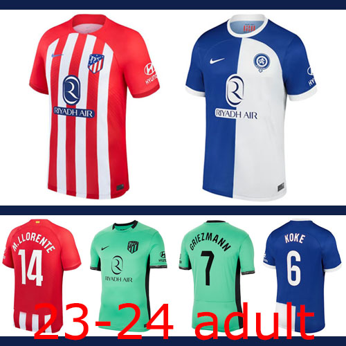 2023-2024 Atletico Madrid adult Thailand the best quality