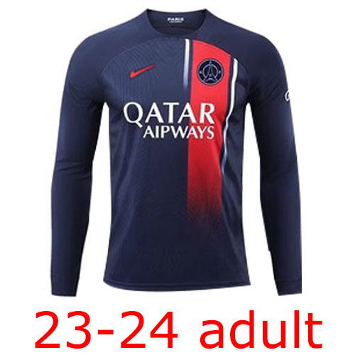 2023-2024 Psg adult long sleeve Thailand the best quality