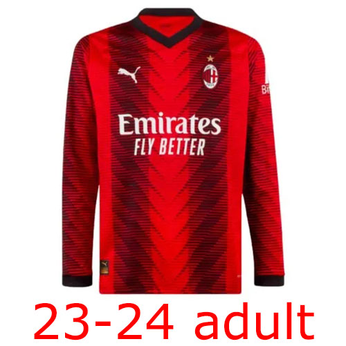 2023-2024 AC Milan adult long sleeve Thailand the best quality