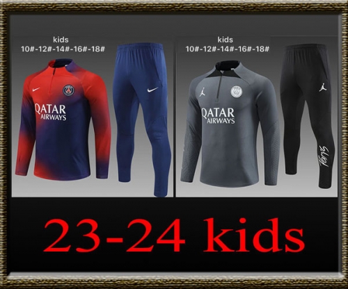 2023-2024 Psg Kids Training clothes