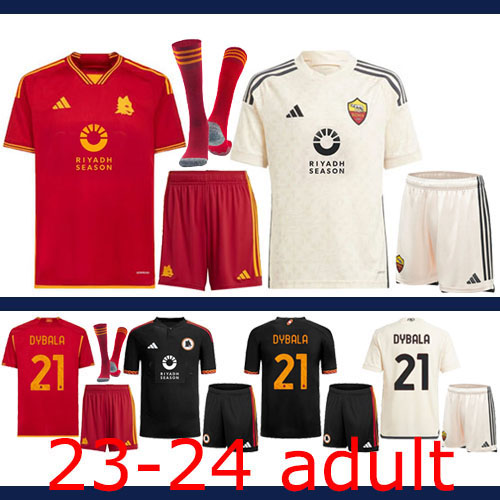 2023-2024 AS Roma adult + Socks Set Thailand the best quality