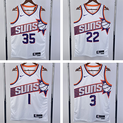 2024 Phoenix Suns NBA basketball adult Hot press white