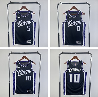 2024 Sacramento Kings NBA basketball adult Hot press black