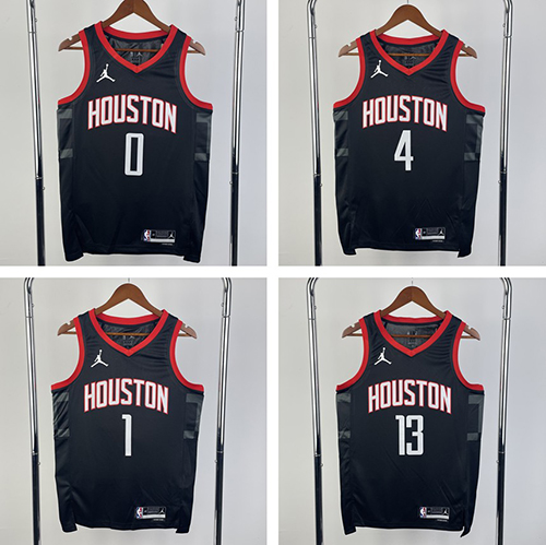 2024 Houston Rockets NBA basketball adult Hot press black