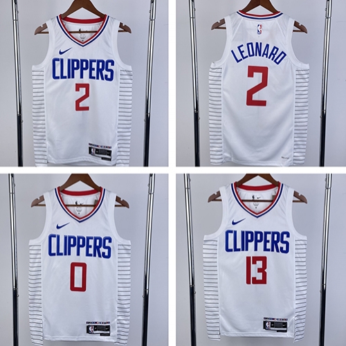 2024 Los Angeles Clippers NBA basketball adult Hot press white