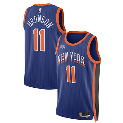 2024 New York Knicks NBA basketball adult Hot press blue