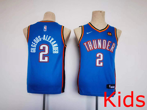 Oklahoma City Thunder Kids NBA Embroidery basketball