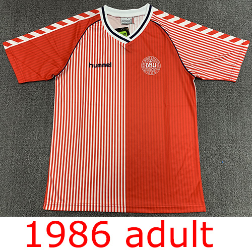 1986 Denmark Home jersey the best quality