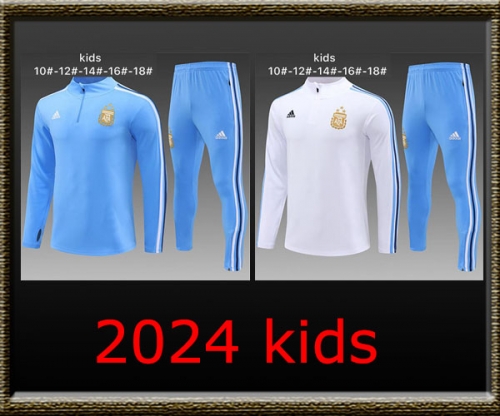 2024 Argentina Kids Training clothes