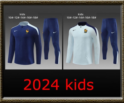 2024 France Kids Training clothes