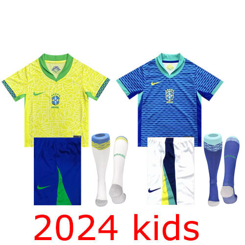2024 Brazil Kids + Socks the best quality
