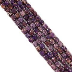 Purple Color Impression Jasper Nuggets, Approx 5-8mm, Approx 38cm/strand