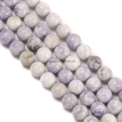 Purple Turquoise Plain Rounds, 8-10mm, Approx 38cm/strand