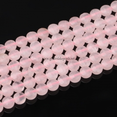 Rose Quartz Faceted Coin, 4-6mm, Approx 38cm/strand