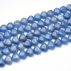 Blue Aventurine Hearts, Approx 8-12mm, Approx 38cm/strand