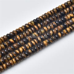 Yellow Tiger Eye Plain Rondelles, Approx 2x4mm, Approx 38cm/strand