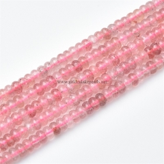 Ruby Strawberry Quartz Plain Rondelles, Approx 2x4mm, Approx 38cm/strand