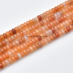 Red Aventurine Plain Rondelles, Approx 2x4mm, Approx 38cm/strand