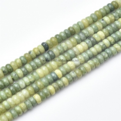 South Jade Plain Rondelles, Approx 2x4mm, Approx 38cm/strand