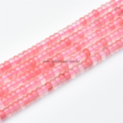 Red Watermelon Quartz Plain Rondelles, Approx 2x4mm, Approx 38cm/strand