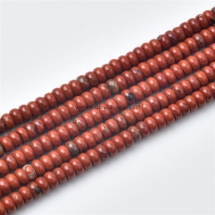 Red Jasper Plain Rondelles, Approx 2x4mm, Approx 38cm/strand