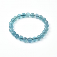 Blue Fluorite Plain Rounds Stretch Bracelets, Approx 8mm, Sell by Piece