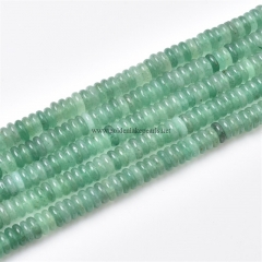Green Aventurine Plain Rondelles, Approx 2.5x6mm, Approx 38cm/strand