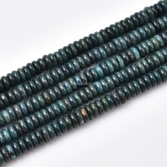 Moss Agate Plain Rondelles, Approx 2.5x6mm, Approx 38cm/strand