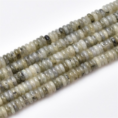 Labradorite Plain Rondelles, Approx 2.5x6mm, Approx 38cm/strand
