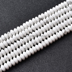 Howlite Plain Saucers, Approx 3x6mm, Approx 38cm/strand