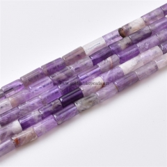 Amethyst Tubes, Approx 4x8mm, Approx 38cm/strand