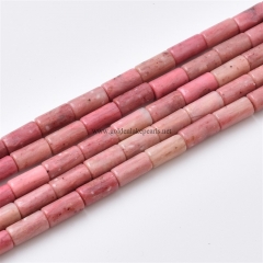 Rhodochrosite Tubes, Approx 4x8mm, Approx 38cm/strand