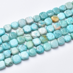 Amazonite Irregular Squares, Approx 10-11mm, Approx 38cm/strand