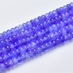 Dyed Lavender Clear Quartz Plain Rondelles, Approx 5x8mm, Approx 38cm/strand