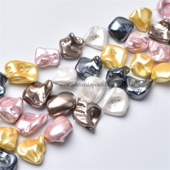 Multicolor Shell Pearl Nugget, Approx 13-20mm, Approx 38cm/strand