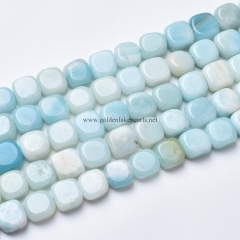 Amazonite Irregular Squares, Approx 10-11mm, Approx 38cm/strand
