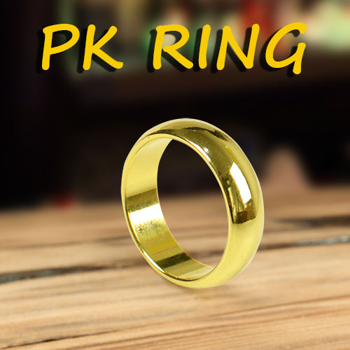 PK Ring （golden and curved side）
